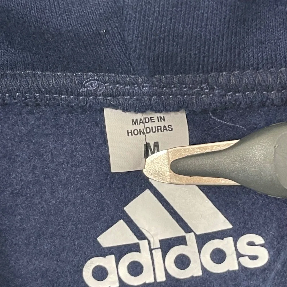 Michigan Wolverines‎ Hockey Hoodie Navy Blue Men's Size Medium Adidas Lace Up